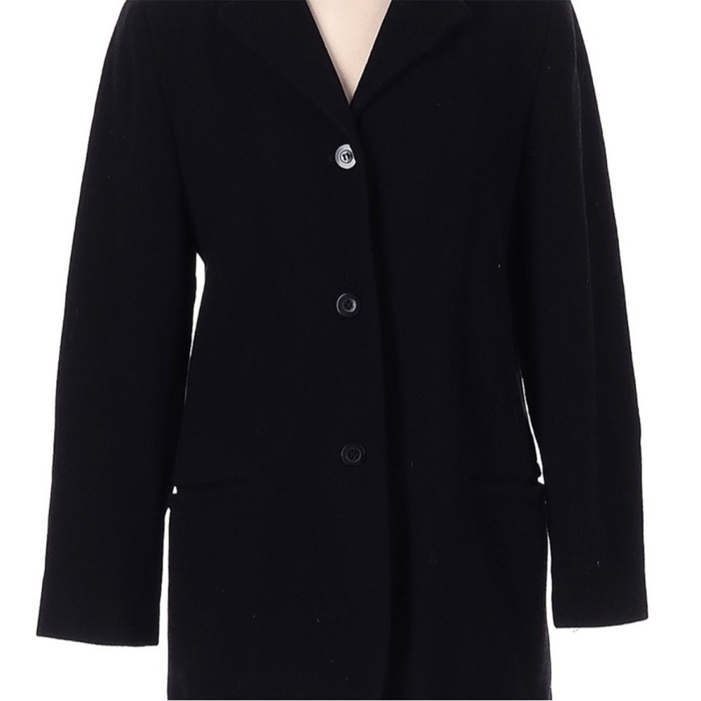 HB II By Harve Benard VTG Cashmere / Wool Blend Black Blazer Size 14 NWOT